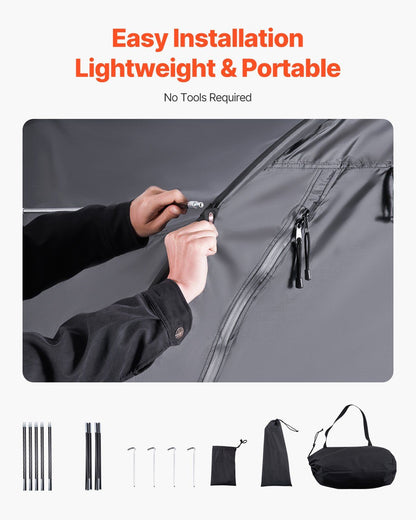 Bike Storage Tent, 4 to 5 Bikes, Outdoor Spacious Bike Storage Tent with Ventilated Window, Waterproof V952-SXZXCP5675FTAJLWBV0