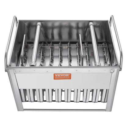 Commercial Popsicle Moulds, 40PCS Round-Head Ice Pop Moulds with Double Slot, Stainless Steel Ice Lolly V952-SYBBMJZFX400HM5XAV0