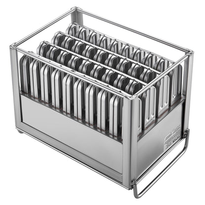 Commercial Popsicle Moulds, 40PCS Round-Head Ice Pop Moulds with Double Slot, Stainless Steel Ice Lolly V952-SYBBMJZFX400HM5XAV0