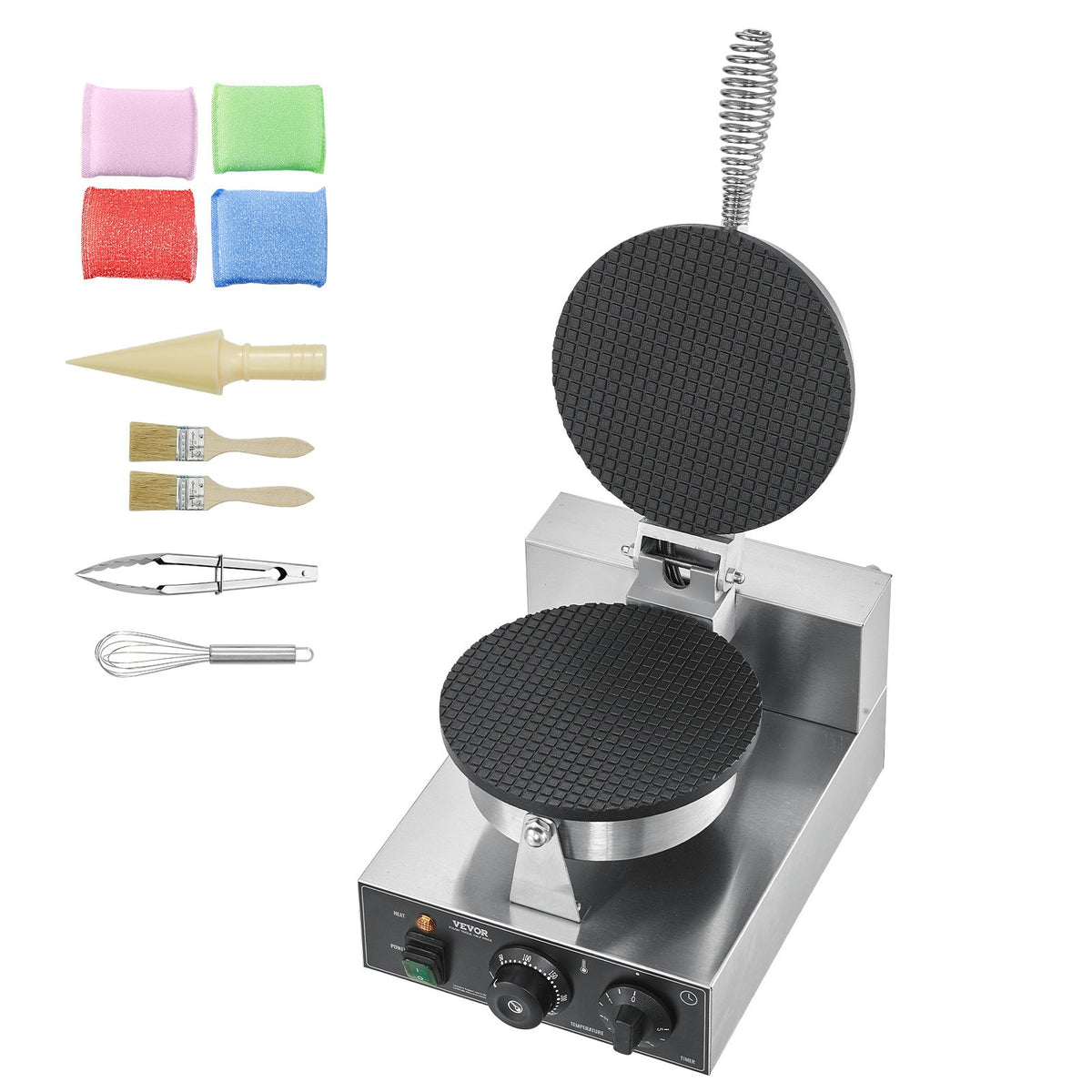 Electric Ice Cream Cone Maker, Commercial 1230W Waffle Cone Machine, Non-Stick Stainless Steel Egg Roll Mold, V952-SYBJLTTHFBJDEUE83V3