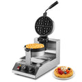 Commercial Waffle Maker, 1300W Round Waffle Baker Machine, Non-Stick Stainless Steel Belgian Waffle Iron, V952-SYBLSHFBJDP1II7A0V3