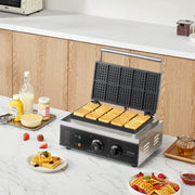 Commercial Waffle Maker, 10PCS Rectangle Waffle Baker Machine, 1550W Non-Stick Stainless Steel Belgian Waffle V952-SYBLSHFBJDP1VHULYV3