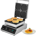 Commercial Waffle Maker, 4PCS Round Waffle Baker Machine,1750W Non-Stick Stainless Steel Belgian Waffle Iron V952-SYBLSHFBJDPF0EHRRV3