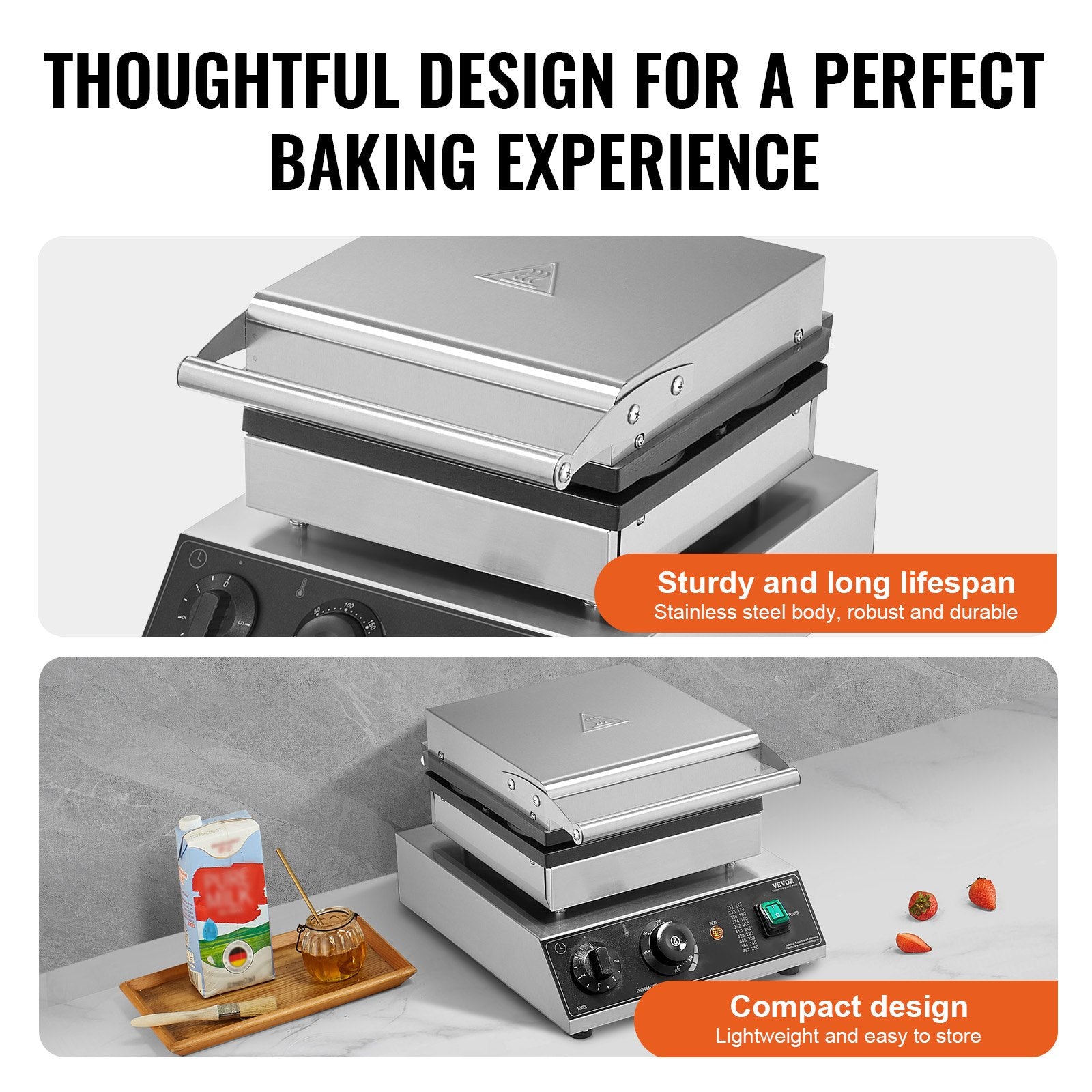 Commercial Waffle Maker, 4PCS Round Waffle Baker Machine,1750W Non-Stick Stainless Steel Belgian Waffle Iron V952-SYBLSHFBJDPF0EHRRV3