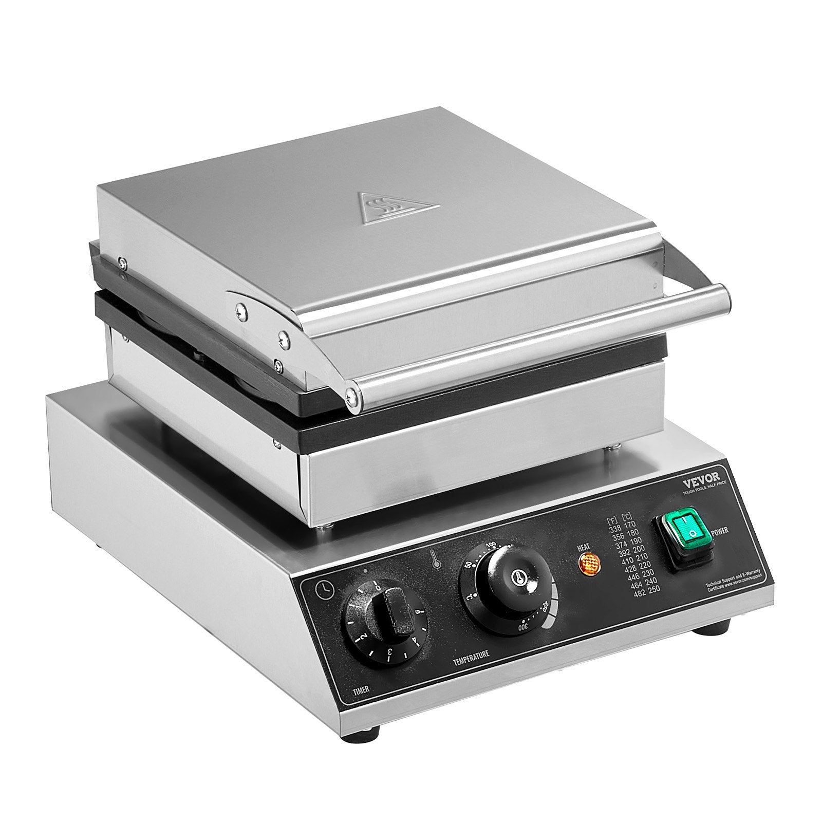 Commercial Waffle Maker, 4PCS Round Waffle Baker Machine,1750W Non-Stick Stainless Steel Belgian Waffle Iron V952-SYBLSHFBJDPF0EHRRV3