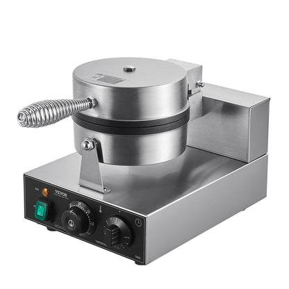 Commercial Waffle Maker, 1230W Round Waffle Baker Machine, Non-Stick Stainless Steel Belgian Waffle Iron with V952-SYBLSHFBJDPFYJ29AV3