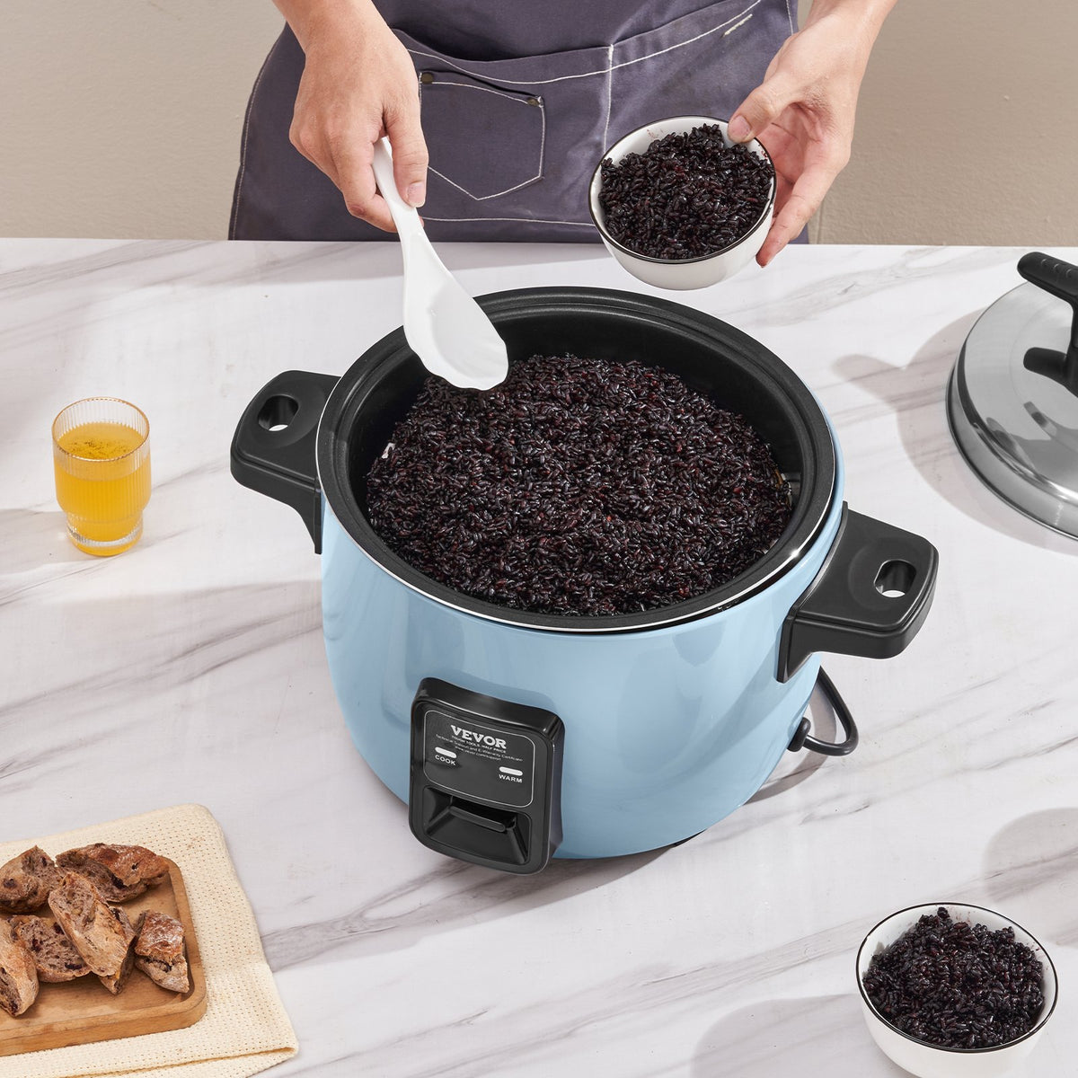 Commercial Rice Cooker, 60-Cup Rice Cooker, 13 Liter Large Rice Cooker and Warmer with Nonstick Inner Pot, V952-SYDFBFGS13LFX9J1RV3