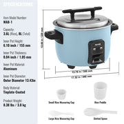 Commercial Rice Cooker, 40-Cup Rice Cooker, 8 Liter Large Rice Cooker and Warmer with Nonstick Inner Pot, V952-SYDFBFGS8LFGQJXTIV3