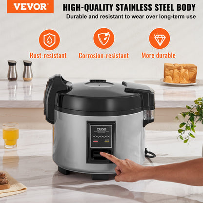 Commercial Rice Cooker 60-Cup Non-Stick Pot 13L 12H Keep Warm Restaurant V952-SYDFBLGS13LLIE3JYV3