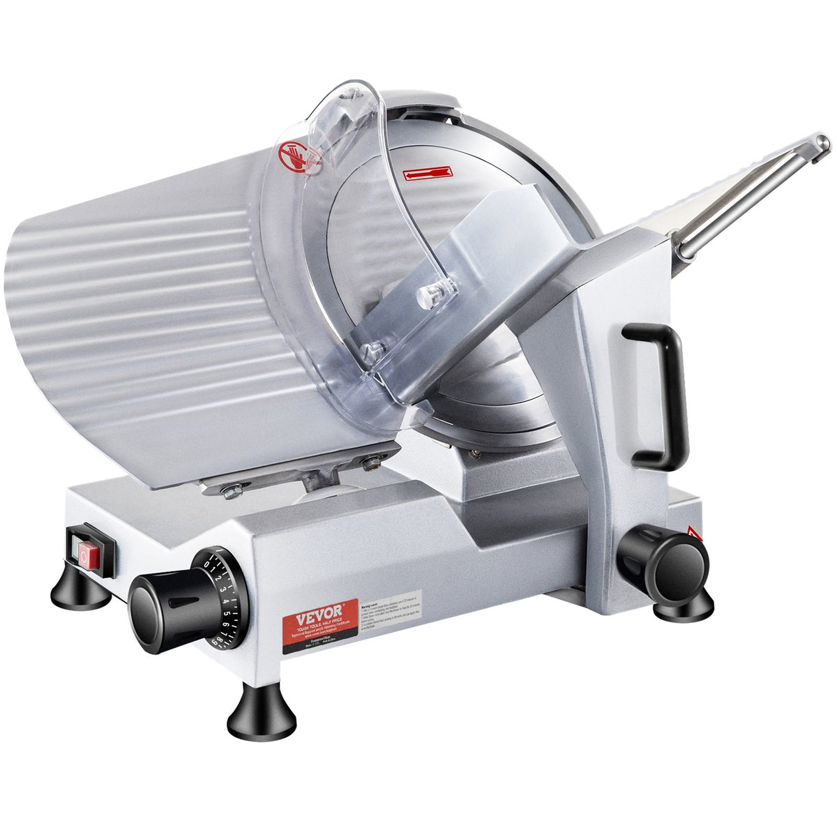Commercial Meat Slicer, 240W Electric Deli Food Slicer, 10 inch Carbon Steel Blade Electric Food Slicer, V952-SYDRQPJ240W1ZUOPAV3