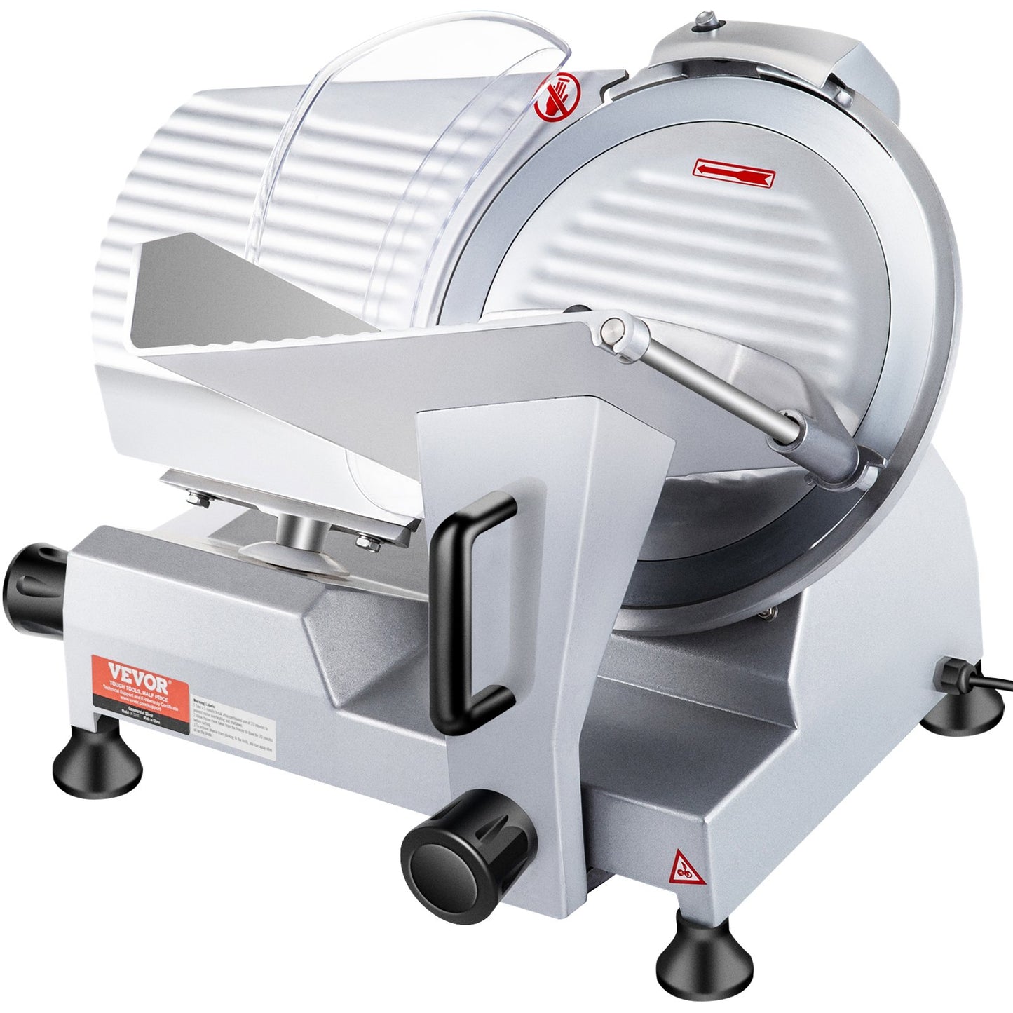 Commercial Meat Slicer, 240W Electric Deli Food Slicer, 10 inch Carbon Steel Blade Electric Food Slicer, V952-SYDRQPJ240W1ZUOPAV3