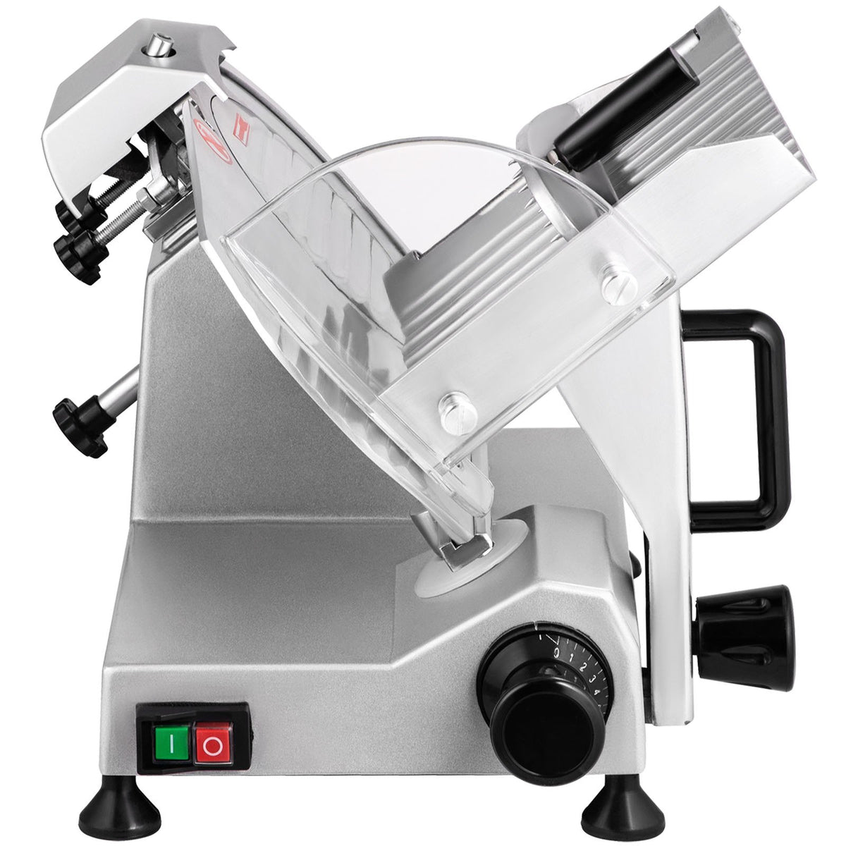Commercial Meat Slicer, 200W Electric Deli Food Slicer, 350-400RPM Meat Slicer with 8" Carbon Steel Blade, 0 V952-SYDRQPJ240W8WB31UV3