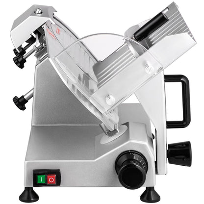 Commercial Meat Slicer, 200W Electric Deli Food Slicer, 350-400RPM Meat Slicer with 8" Carbon Steel Blade, 0 V952-SYDRQPJ240W8WB31UV3