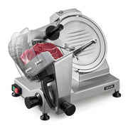 Commercial Meat Slicer, 240W Electric Deli Food Slicer with 250mm Carbon Steel Blade, Built-In Sharpener & V952-SYDRQPJ240WBNE2JB001V3