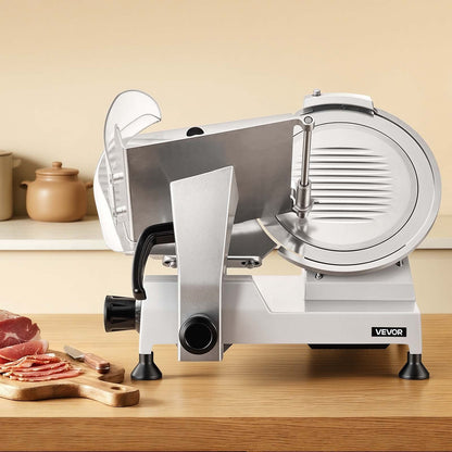 Commercial Meat Slicer, 320W Electric Deli Food Slicer with 300mm Carbon Steel Blade, Built-In Sharpener & V952-SYDRQPJ320WBFUZ7V001V3