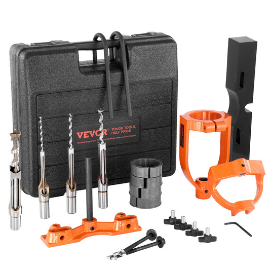 Mortising Attachment for Drill Press, 4 Model Drills Square Hole Chisel Set, Bench Drill Locator Set Mortise V952-SYDWQTJ5GCTCK4X2EV0