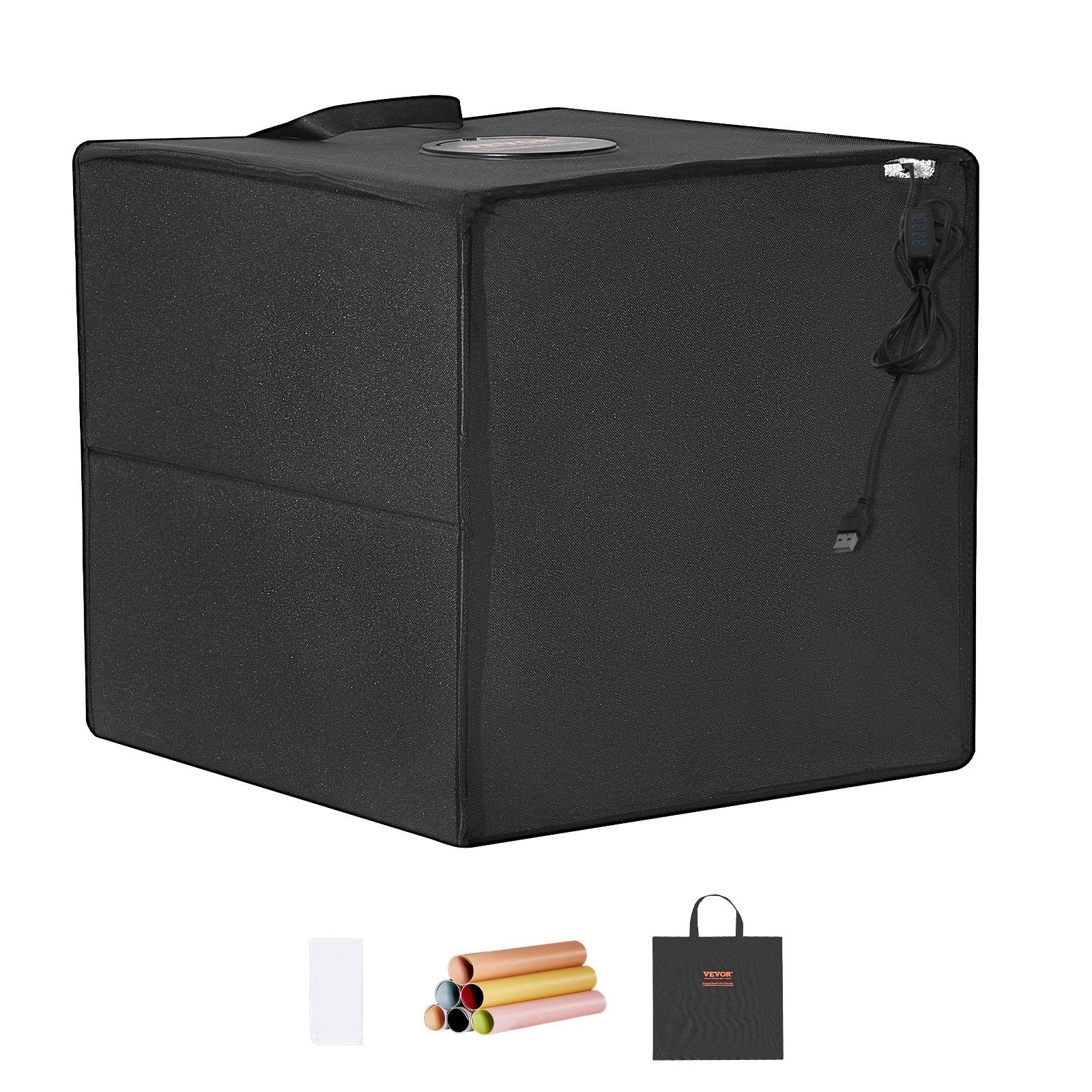 Photo Studio Light Box 3000-5600K 6 Double-Sided Color Backdrops, 31.5 x 31 x 31 cm V952-SYDXNJBH12IN5FUDGV9