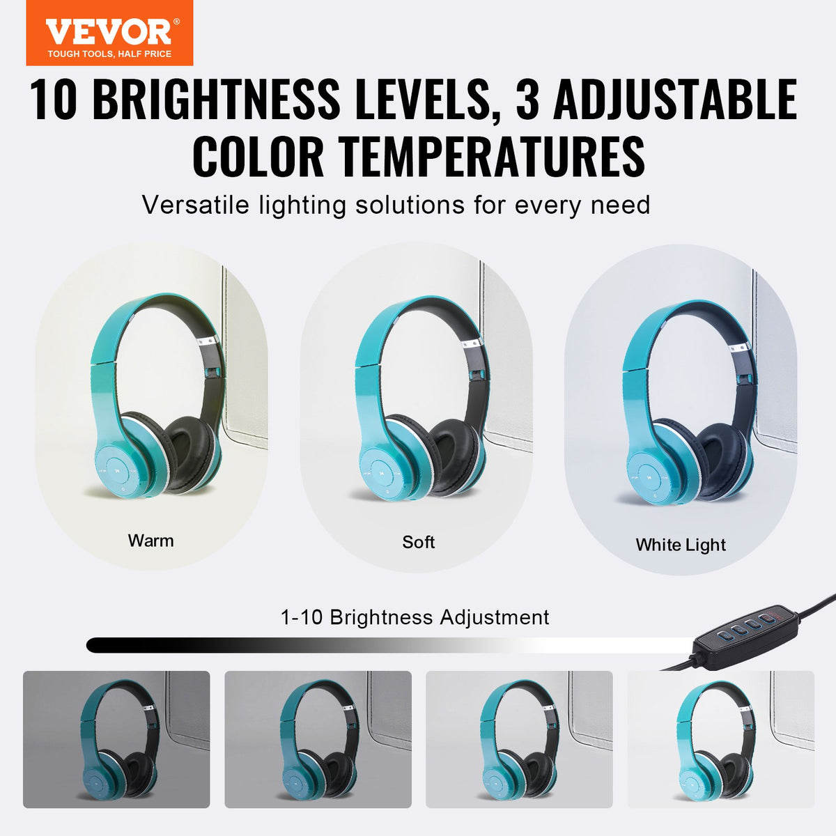 Photo Studio Light Box 3000-5600K 6 Double-Sided Color Backdrops, 41 x 40 x 39 cm V952-SYDXNJBH16ING11SXV9
