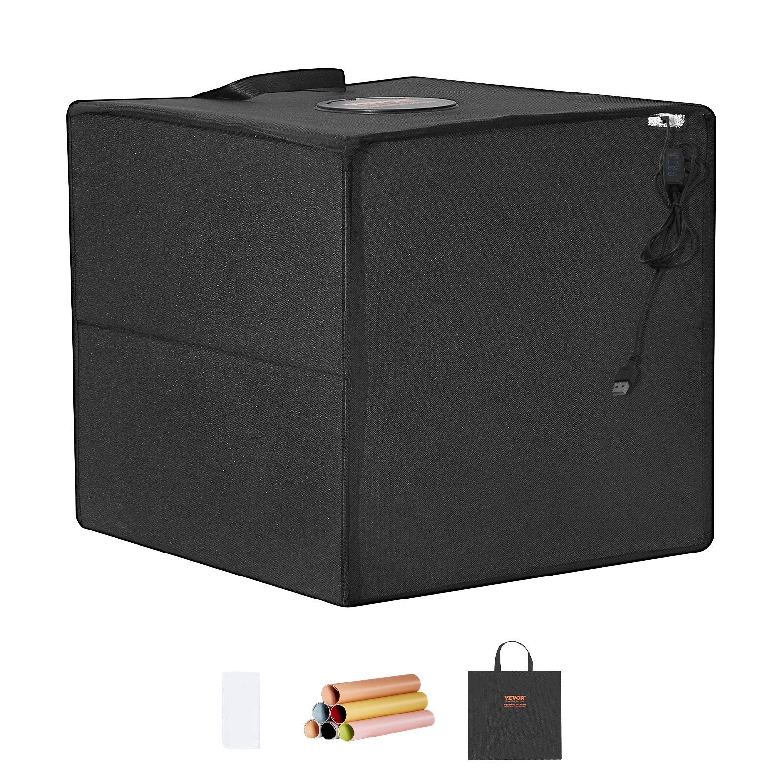 Photo Studio Light Box 3000-5600K 6 Double-Sided Color Backdrops, 41 x 40 x 39 cm V952-SYDXNJBH16ING11SXV9