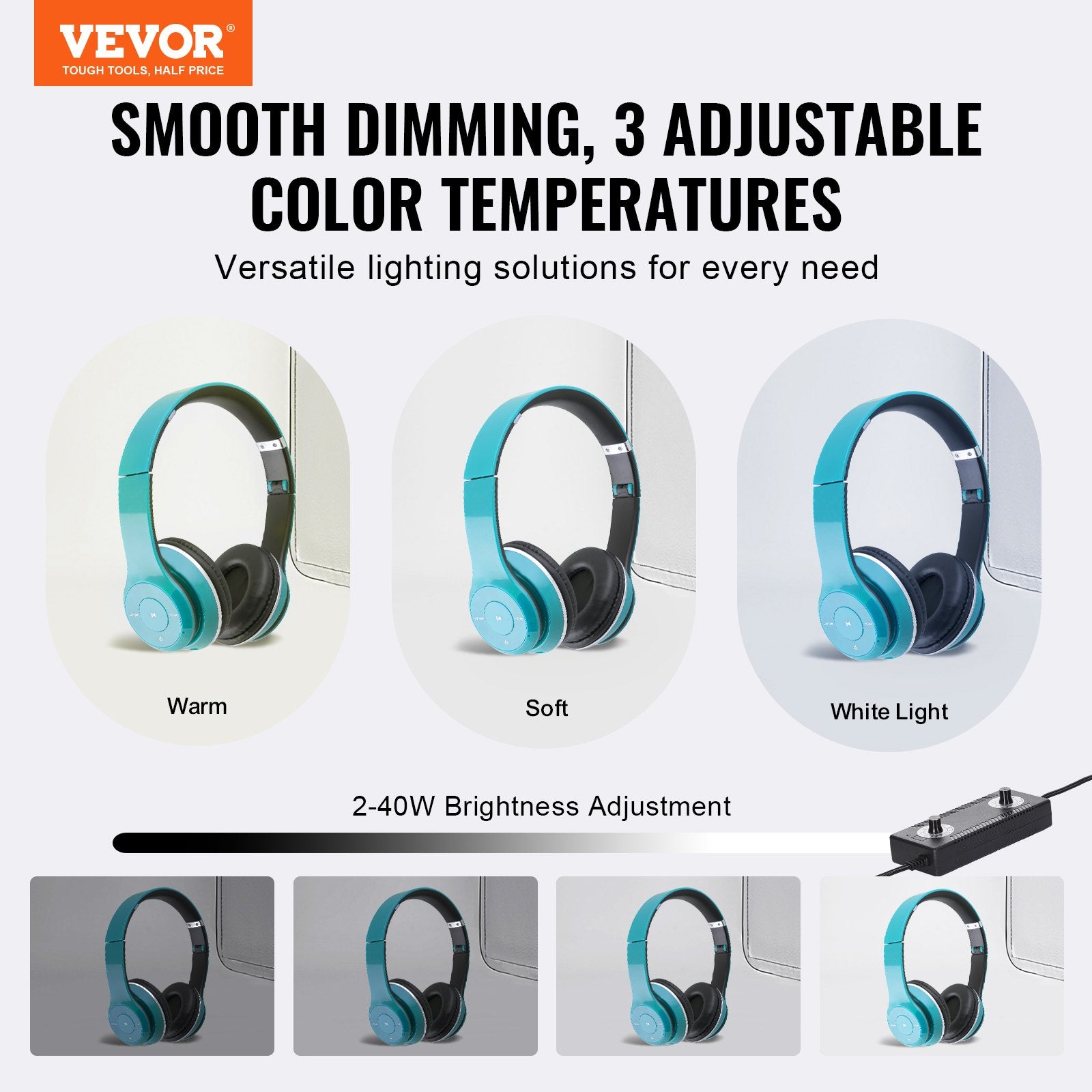 Photo Studio Light Box 3000-5600K Adjustable 3 Color Temperatures, 50.5 x 48.5 x 49.5 cm V952-SYDXNJBH20IN0IEYAV3