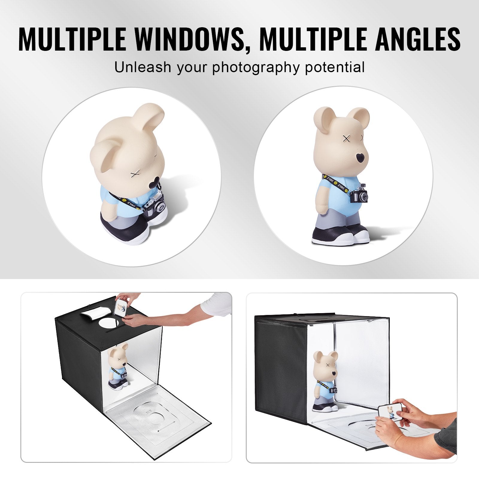 Photo Studio Light Box 3000-5600K Adjustable 3 Color Temperatures, 50.5 x 48.5 x 49.5 cm V952-SYDXNJBH20IN0IEYAV3