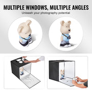 Photo Studio Light Box 3000-5600K Adjustable 3 Color Temperatures, 60 x 59 x 60 cm V952-SYDXNJBH24IN272CMV3