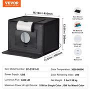 Photo Studio Light Box 3000-5600K Adjustable 3 Color Temperatures,41 x 30 x 30.5cm V952-SYDXNJBH3030P87GWV9