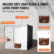 Photo Studio Light Box 5600K with 210 LED Lights Power Adapter, 81.5 x 81.5 x 81.5 cm V952-SYDXNJBH32INLFC4GV3