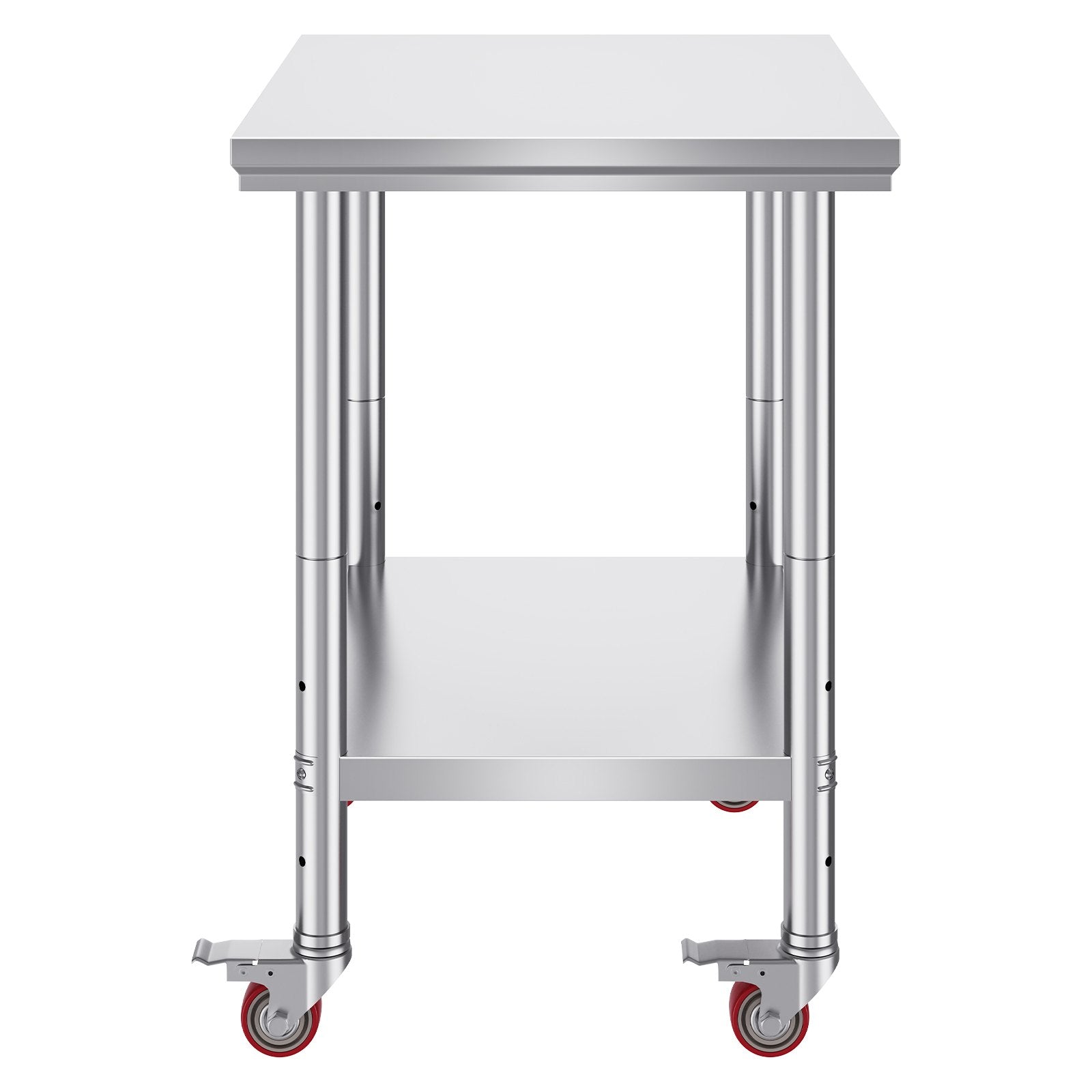 Stainless Steel Work Table with Wheels 24 x 30 Prep Table with casters Heavy Duty Work Table for Commercial V952-SYGZT30X24INDJL01V0
