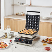 Mini Dutch Pancake Maker, 25PCS 43mm Diameter Dorayaki Baker Machine, 1700W Commercial Electric Poffertjes V952-SYJBJDP25KF07JF6PV3