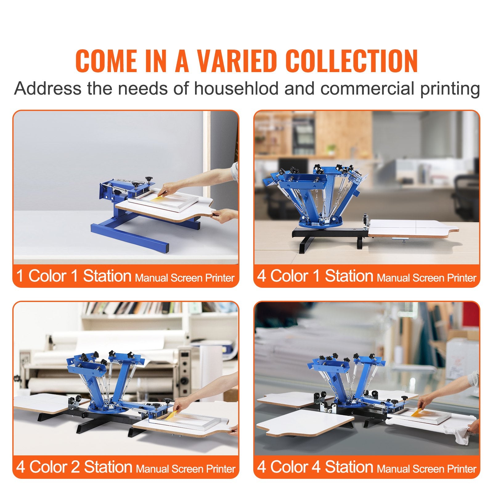Screen Printing Machine, 1 Color 1 Station Silk Screen Printing Press, 21.2x17.7in / 54x45cm Screen Printing V952-SYJTTSDYZZ11972GBV0