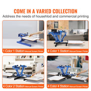 4 Color 1 Station Silk Screening Screenprint Press Screen Printing Machine V952-SYJTTSSYZZ417ZTAWV0