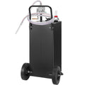 114L Gas Caddy, Fuel Storage Tank with Wheels, Portable Fuel Caddy with Manuel Transfer Pump, Gasoline Diesel V952-SYJYCBXGGJ2307OLTV0