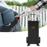 114L Gas Caddy, Fuel Storage Tank with Wheels, Portable Fuel Caddy with Manuel Transfer Pump, Gasoline Diesel V952-SYJYCBXGGJ2307OLTV0