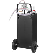 114L Gas Caddy, Fuel Storage Tank with Wheels, Portable Fuel Caddy with Manuel Transfer Pump, Gasoline Diesel V952-SYJYCBXGGJ2307OLTV0
