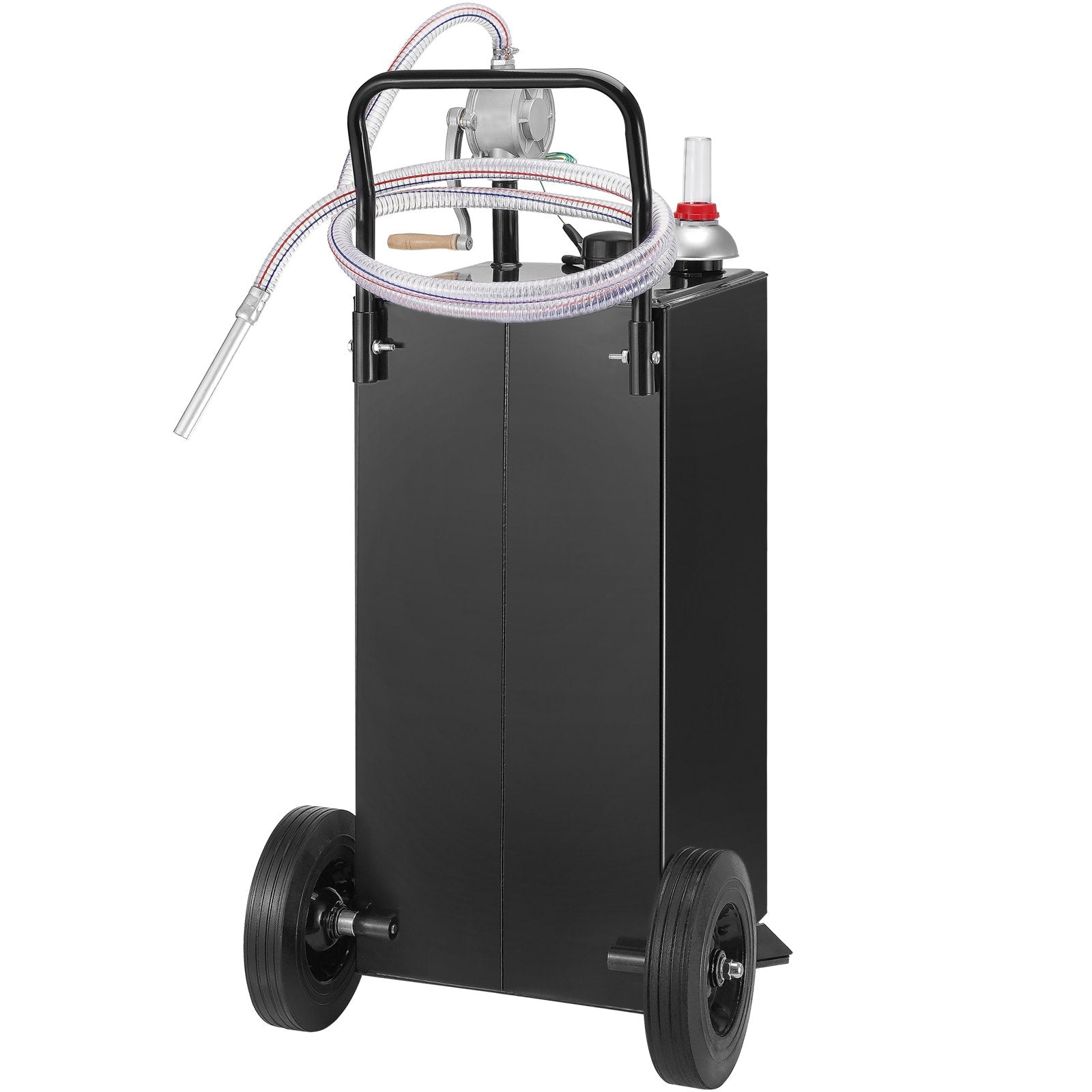 114L Gas Caddy, Fuel Storage Tank with Wheels, Portable Fuel Caddy with Manuel Transfer Pump, Gasoline Diesel V952-SYJYCBXGGJ2307OLTV0