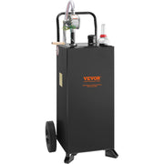 114L Gas Caddy, Fuel Storage Tank with Wheels, Portable Fuel Caddy with Manuel Transfer Pump, Gasoline Diesel V952-SYJYCBXGGJ2307OLTV0