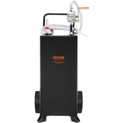 114L Gas Caddy, Fuel Storage Tank with Wheels, Portable Fuel Caddy with Manuel Transfer Pump, Gasoline Diesel V952-SYJYCBXGGJ2307OLTV0