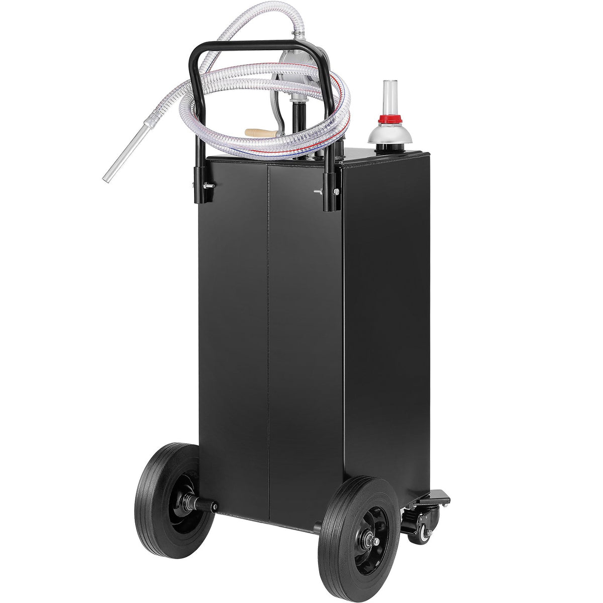 Fuel Caddy Fuel Storage Tank 114L Volume 4 Wheels with Manuel Pump Black V952-SYJYCBXGGJ430U2HZV0
