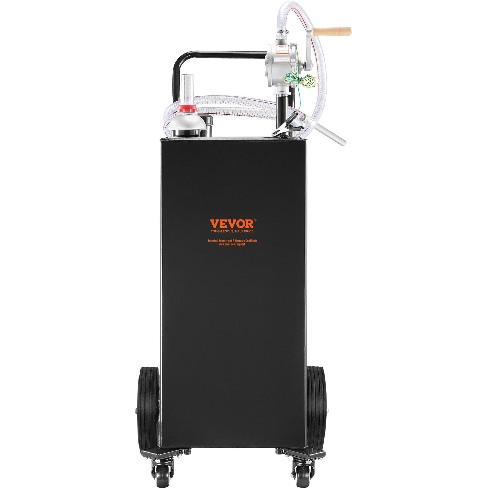 Fuel Caddy Fuel Storage Tank 114L Volume 4 Wheels with Manuel Pump Black V952-SYJYCBXGGJ430U2HZV0