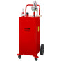 114L Fuel Caddy, Gas Storage Tank & 4 Wheels, with Manuel Transfer Pump, Gasoline Diesel Fuel Container for V952-SYJYCHSGJL43081RPV0