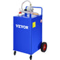 114L Fuel Caddy, Gas Storage Tank & 4 Wheels, with Manuel Transfer Pump, Gasoline Diesel Fuel Container for V952-SYJYCLSGJL4303U9BV0