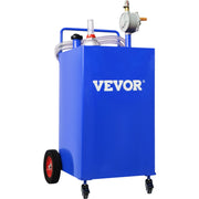 114L Fuel Caddy, Gas Storage Tank & 4 Wheels, with Manuel Transfer Pump, Gasoline Diesel Fuel Container for V952-SYJYCLSGJL4303U9BV0