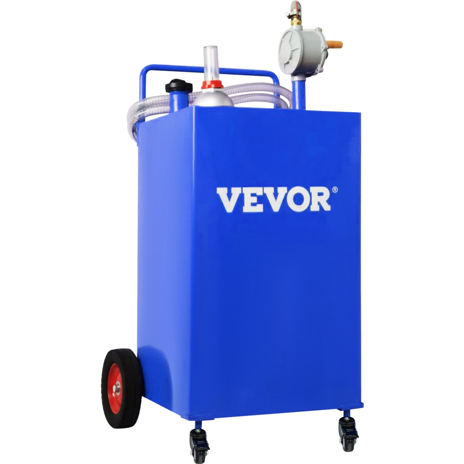 114L Fuel Caddy, Gas Storage Tank & 4 Wheels, with Manuel Transfer Pump, Gasoline Diesel Fuel Container for V952-SYJYCLSGJL4303U9BV0