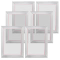 Screen Printing Kit, 6 Pieces Aluminum Silk Screen Printing Frames, 25.4 x 35.6 cm Silk Screen Printing Frame V952-SYKJD61101014X54UV0