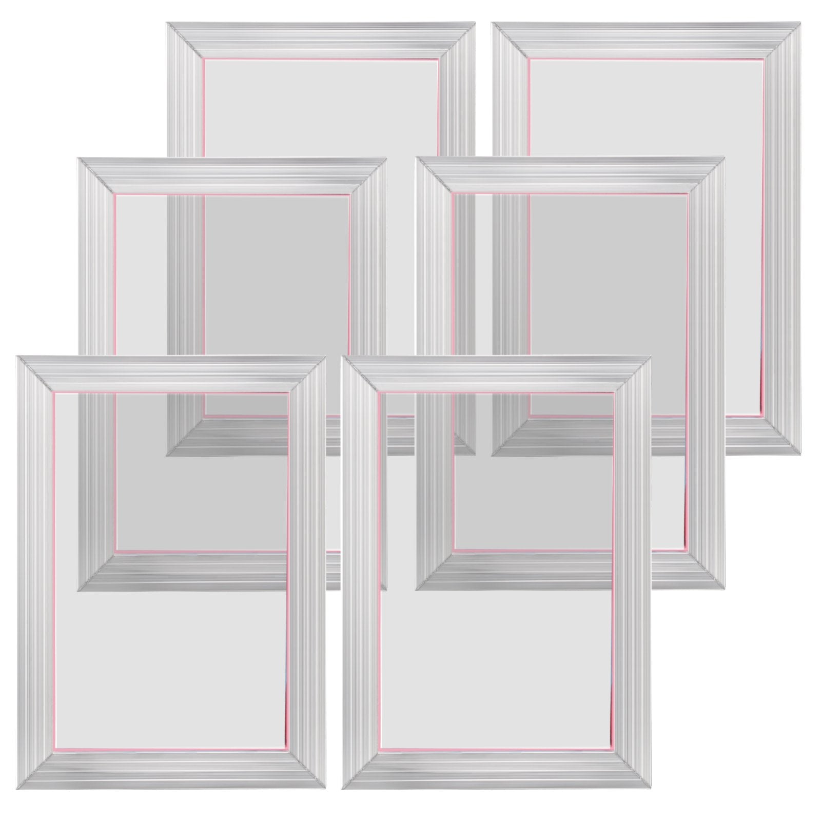 Screen Printing Kit, 6 Pieces Aluminum Silk Screen Printing Frames, 25.4 x 35.6 cm Silk Screen Printing Frame V952-SYKJD61101014X54UV0