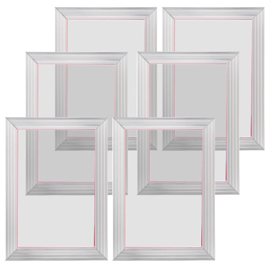 Screen Printing Kit, 6 Pieces Aluminum Silk Screen Printing Frames, 25.4 x 35.6 cm Silk Screen Printing Frame V952-SYKJD61101014X54UV0