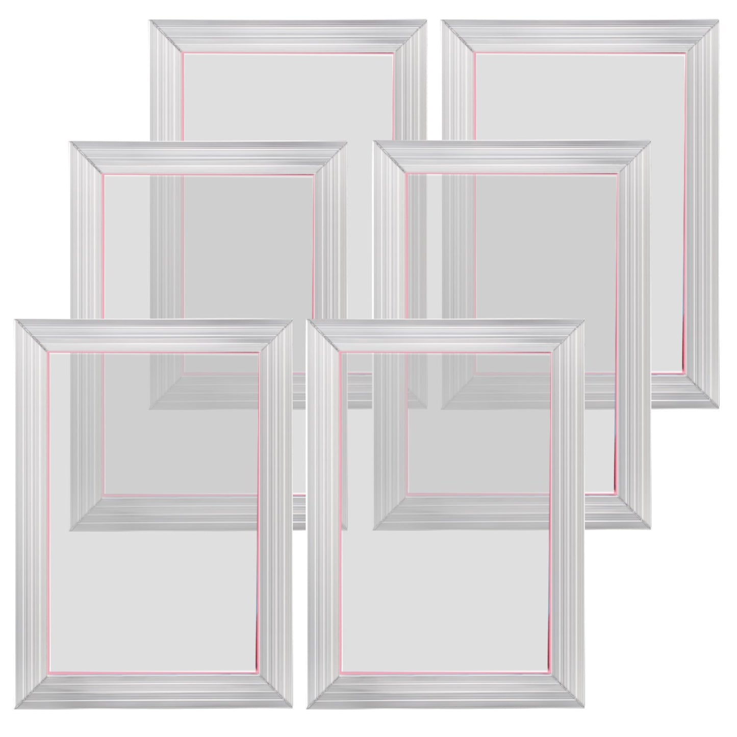 Screen Printing Kit, 6 Pieces Aluminum Silk Screen Printing Frames, 25.4 x 35.6 cm Silk Screen Printing Frame V952-SYKJD61561014ONC9V0