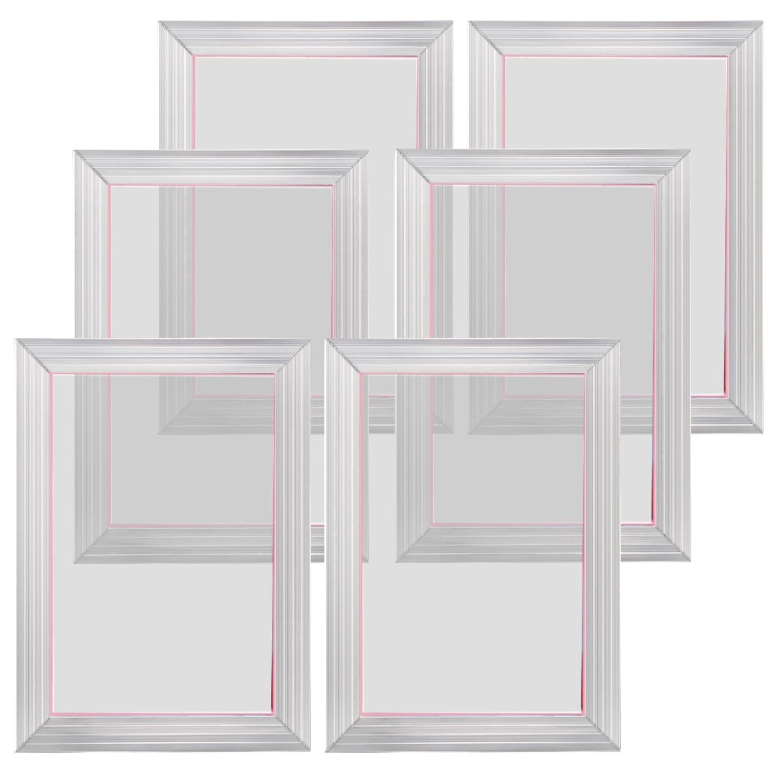 Screen Printing Kit, 6 Pieces Aluminum Silk Screen Printing Frames, 25.4 x 35.6 cm Silk Screen Printing Frame V952-SYKJD61561014ONC9V0
