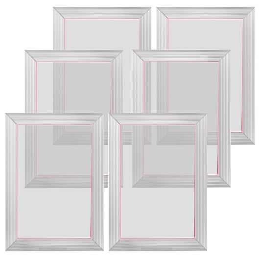 Screen Printing Kit, 6 Pieces Aluminum Silk Screen Printing Frames, 25.4 x 35.6 cm Silk Screen Printing Frame V952-SYKJD61561014ONC9V0